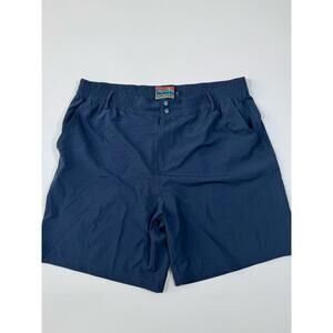 Burlebo Men’s Performance Shorts Navy Texas Print Lined XXL Elastic Waist